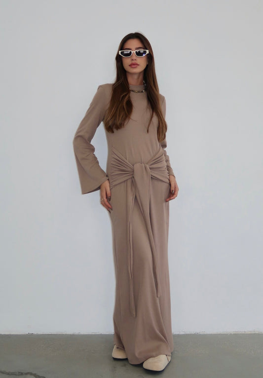 Shira dress brown